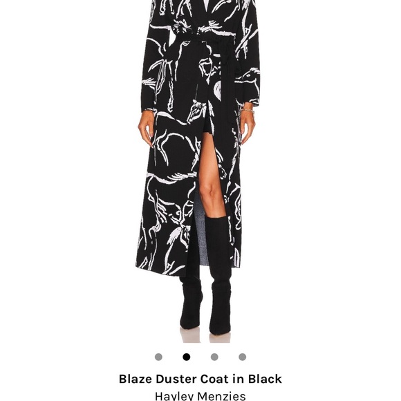 Equestrian pattern knit duster - stunning ! - Picture 8 of 10